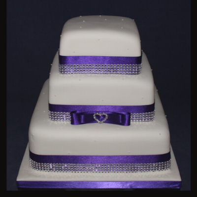Diamante & Ribbon Bow