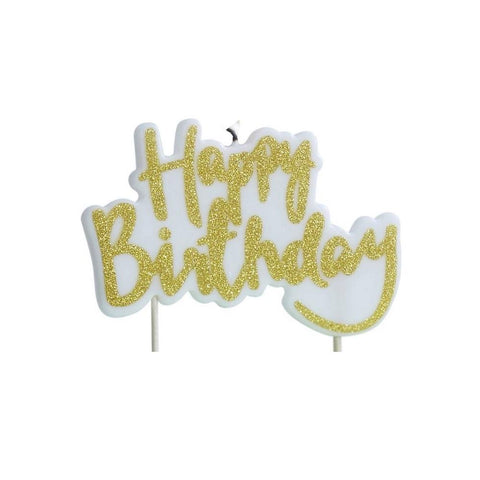 Gold Birthday Candle