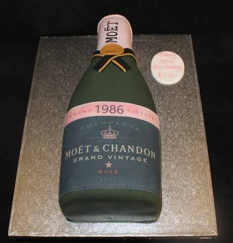 Pink Champagne Bottle