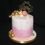 Pink & Gold Drip